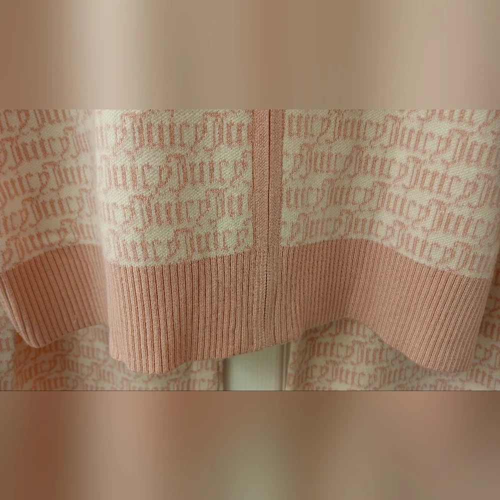 Juicy Couture 2‑Piece Logo Sweater Knit Jogger Set – XL – NWT